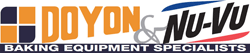 Doyon Baking Equipment Inc. logo with bakery and pizza ovens in the background.
