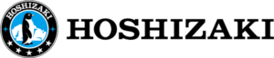 Hoshizaki logo with high-quality ice machines and refrigeration equipment.