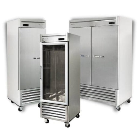 High-quality refrigeration equipment for kitchens, including compact refrigerators, walk-in coolers, and large freezers.