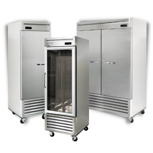 High-quality refrigeration equipment for kitchens, including compact refrigerators, walk-in coolers, and large freezers.