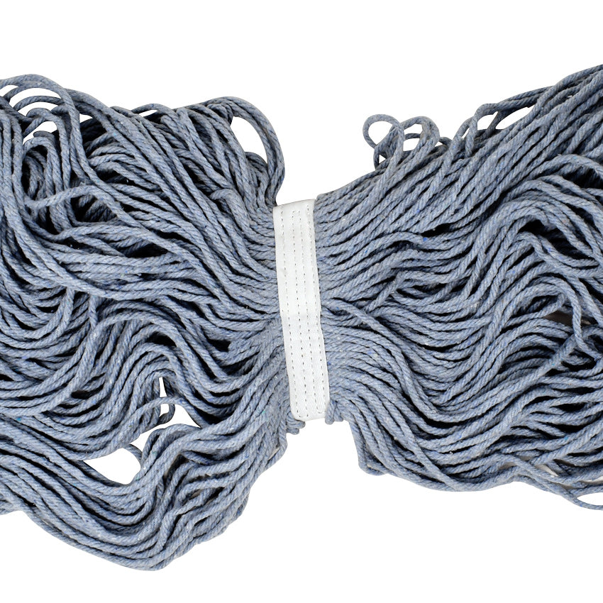 Omcan 24 oz / 600 g Blue Yarn Mop Head – Cut End