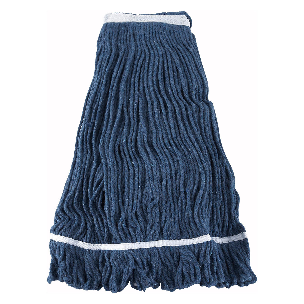 Winco MOP-32 - Premium Cotton-Poly Blend Looped End Wet Mop Head - Blue - 32oz/900g