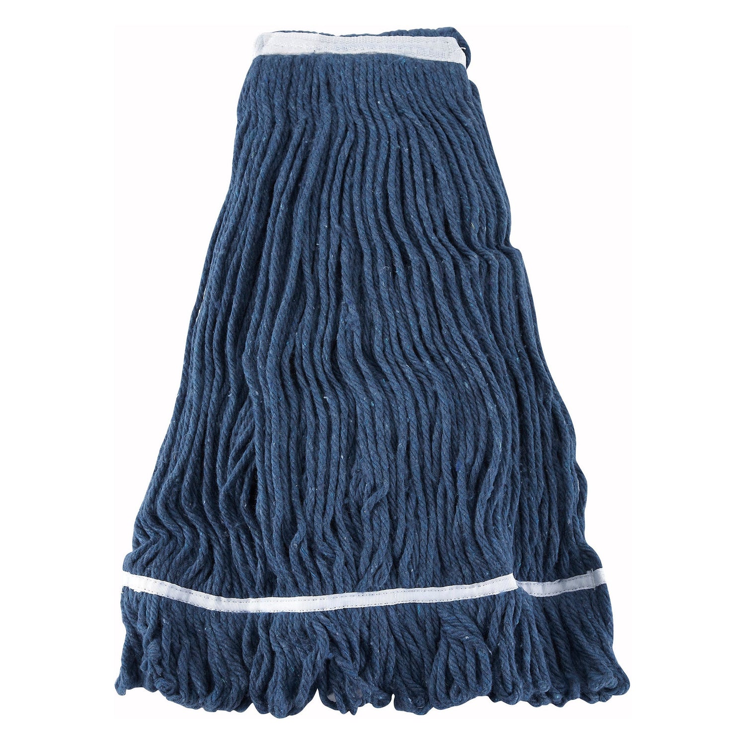 Winco MOP-32 - Premium Cotton-Poly Blend Looped End Wet Mop Head - Blue - 32oz/900g