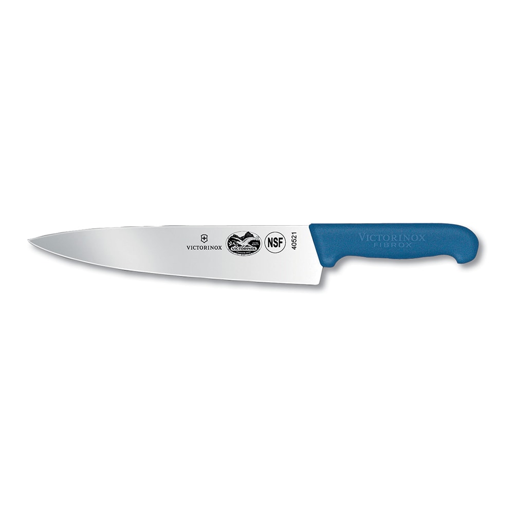 Victorinox Chef's Knife With 10" Blade, Blue Fibrox Pro Handle