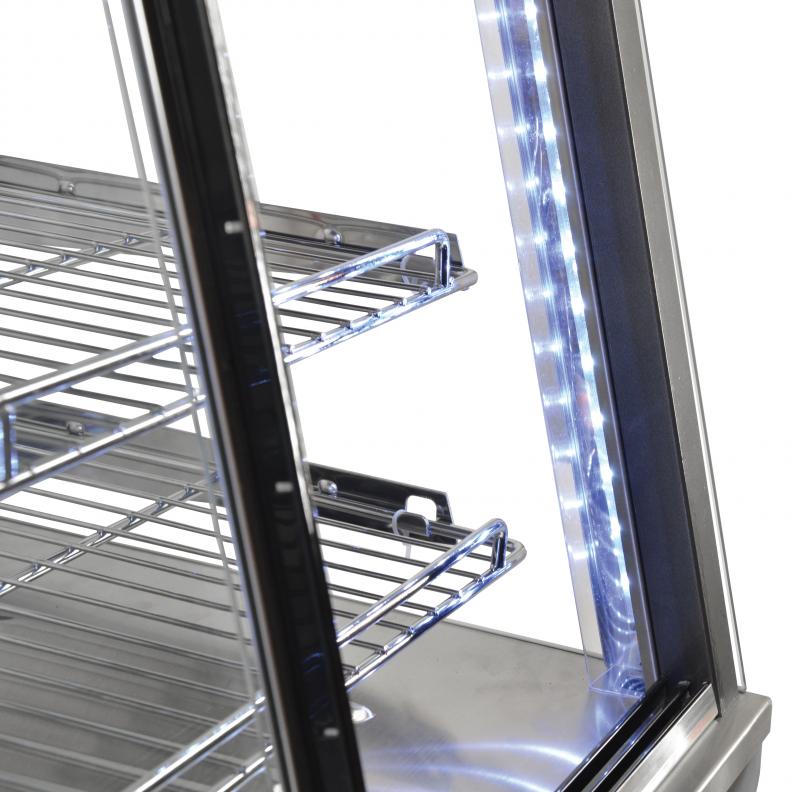 Omcan 26" Display Warmer with 96 L capacity and Front and Back Doors