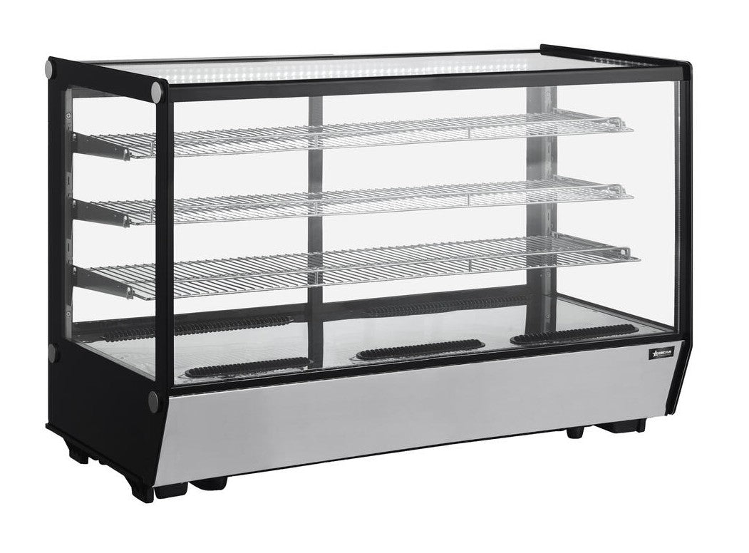 Omcan 60″ Countertop Square Glass Refrigerated Display RS-CN-0277S-5