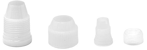 Omcan Set of 2 pastry tip couplers- 1 large (38 mm) and 1 small (24 mm)