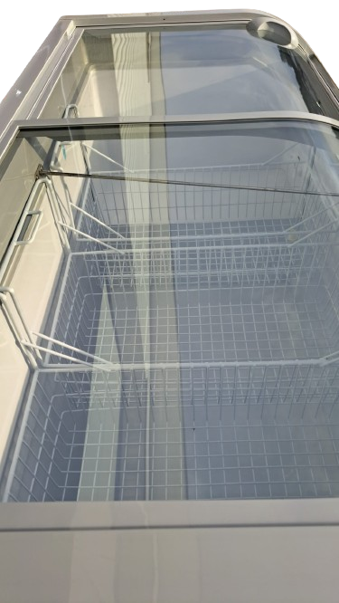 New Air NIF-56-CG 56in Curved Glass Island Freezer