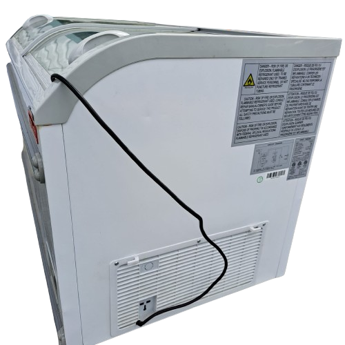 New Air NIF-56-CG 56in Curved Glass Island Freezer