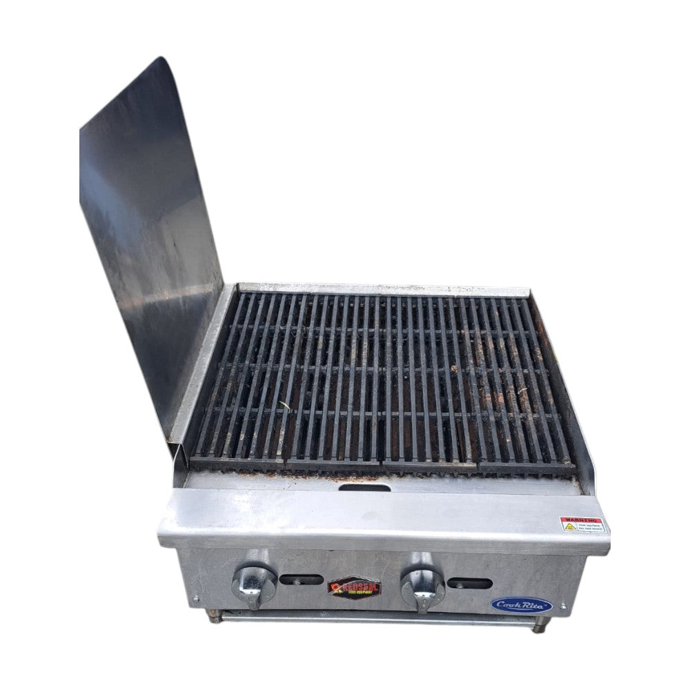Atosa ATCB-24 Nat/Propane Char Rock Charbroiler - 24 inch