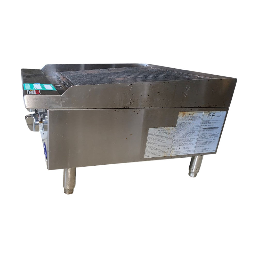 Atosa ATCB-24 Nat/Propane Char Rock Charbroiler - 24 inch