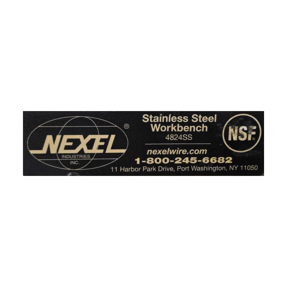 Nexel 4824SS Stainless Steel Work Table - 24 X 48 Inch