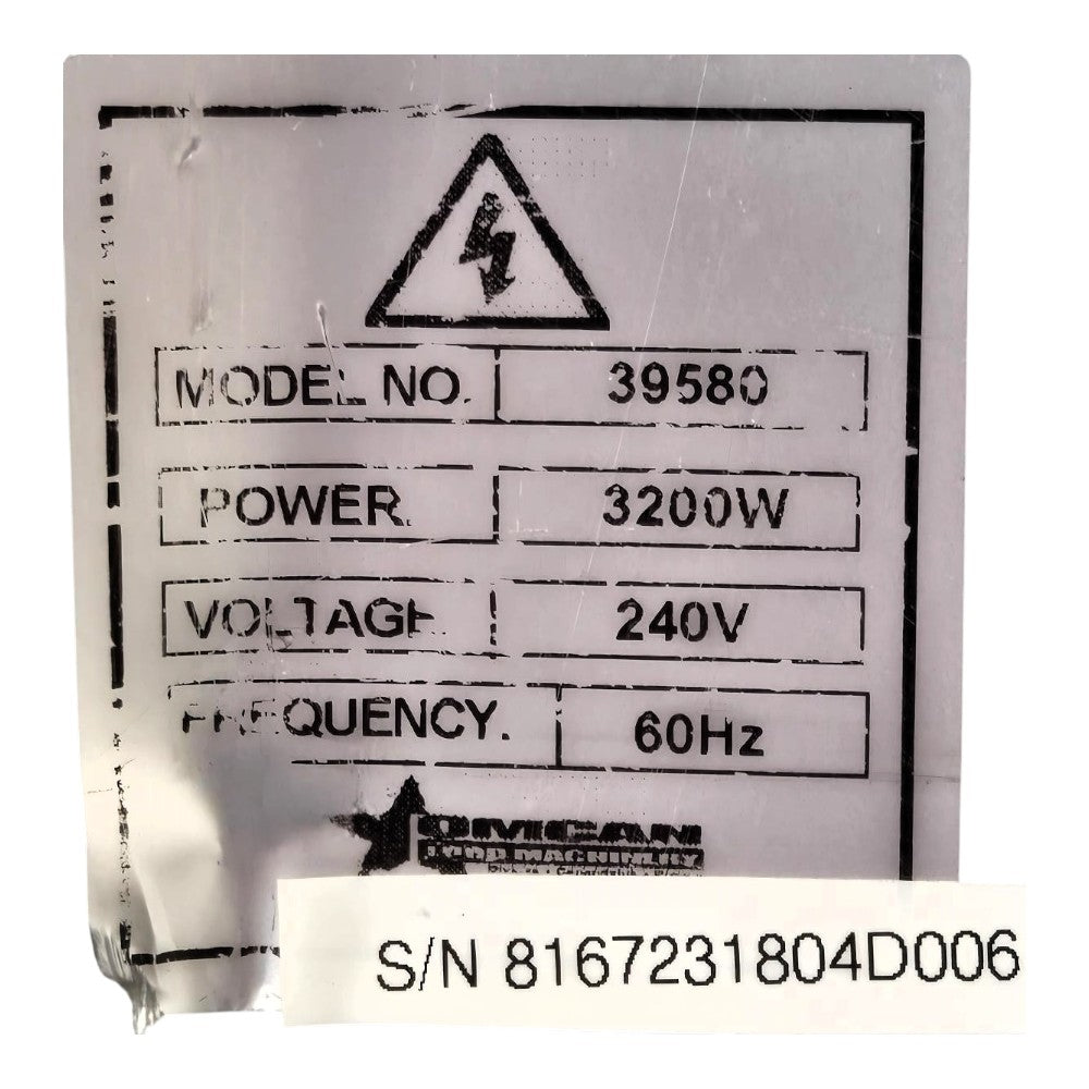 Omcan 39580 Pizza Oven - Cosmetic Damage