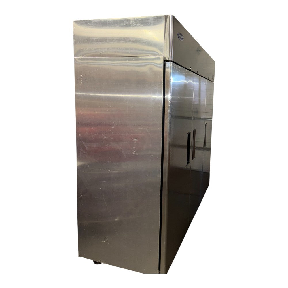 Atosa MBF8006GR Upright Refrigerator - 3 Solid Doors