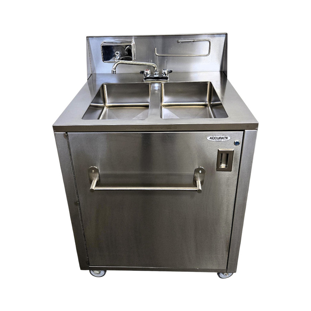 Ancaster KU10-12/AFE-DB101 Double Basin Stainless Steel Portable Sink