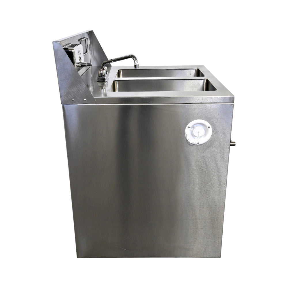 Ancaster KU10-12/AFE-DB101 Double Basin Stainless Steel Portable Sink
