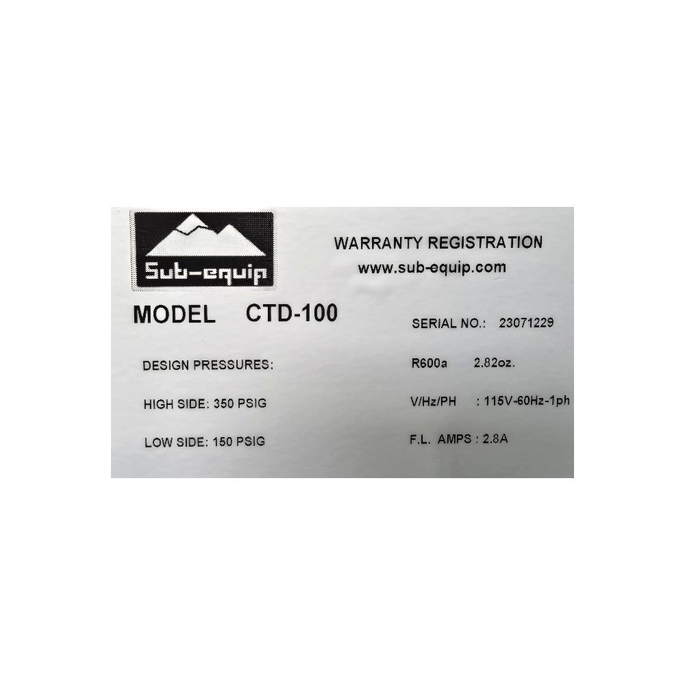 Sub-Equip CTD-100 Display Case