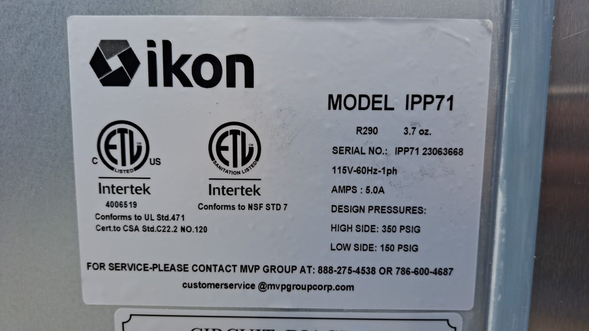 IKON IPP71 Refrigerated Mega Top - Prep Table - 2 Door