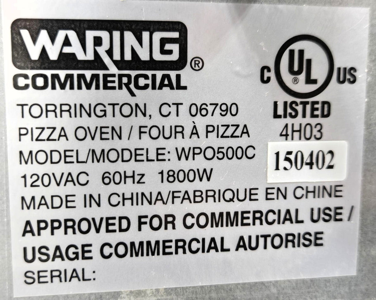 Waring WPO500C Single-Deck Pizza Oven