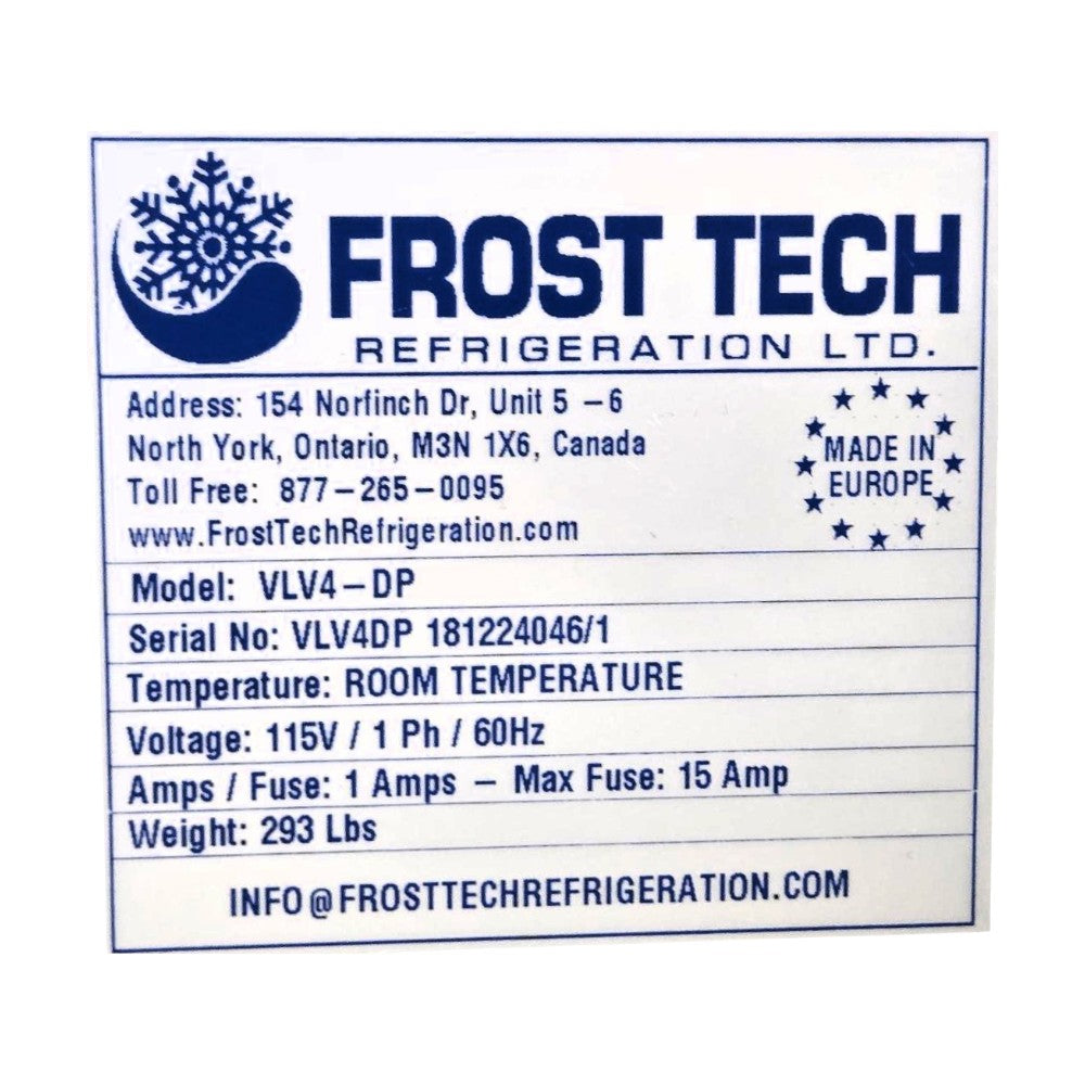 Frost Tech VLV4-DP Dry Pastry Display Case