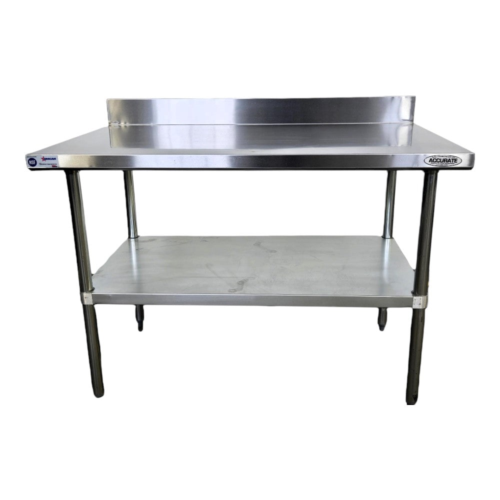 Omcan 22088 Work Table - 30 x 48 with Backsplash