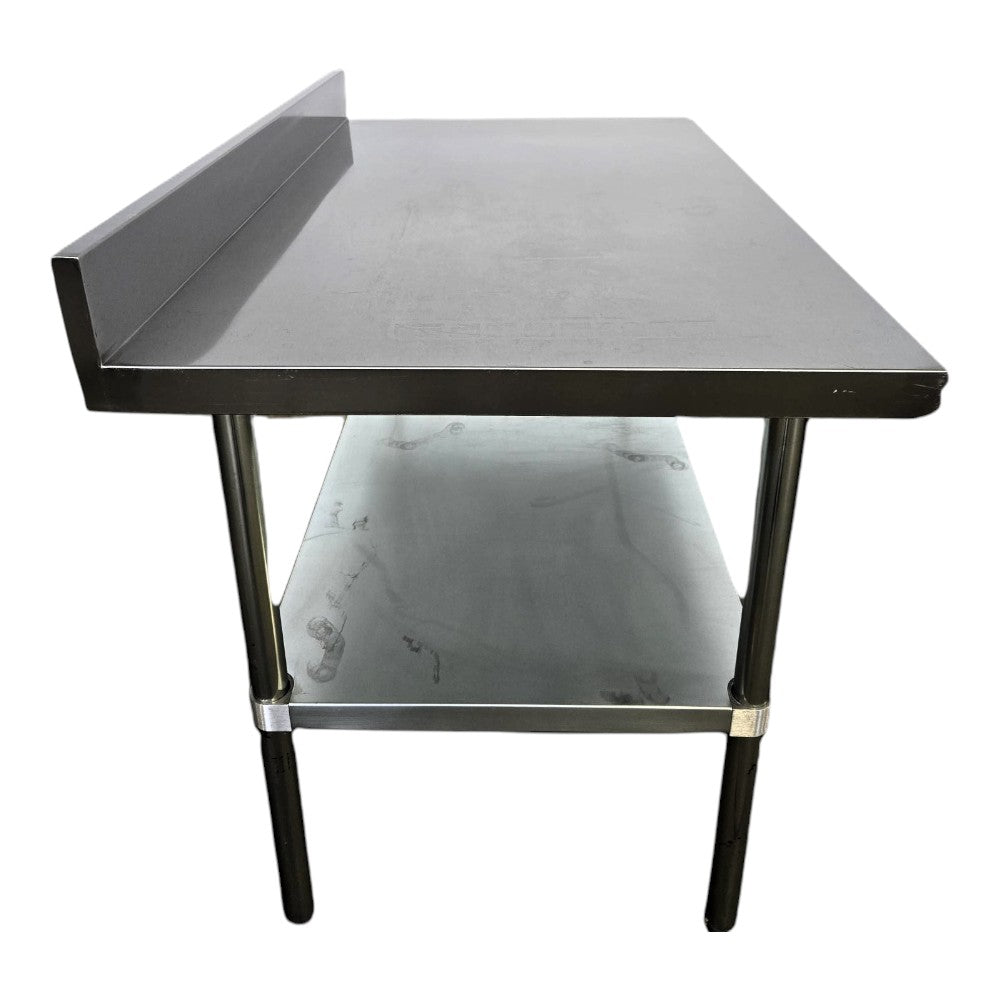Omcan 22088 Work Table - 30 x 48 with Backsplash