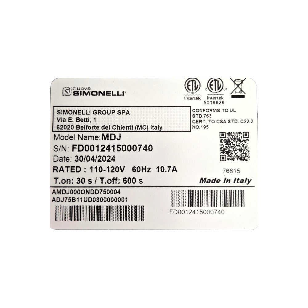 Nuova Simonelli MDJ Grinder