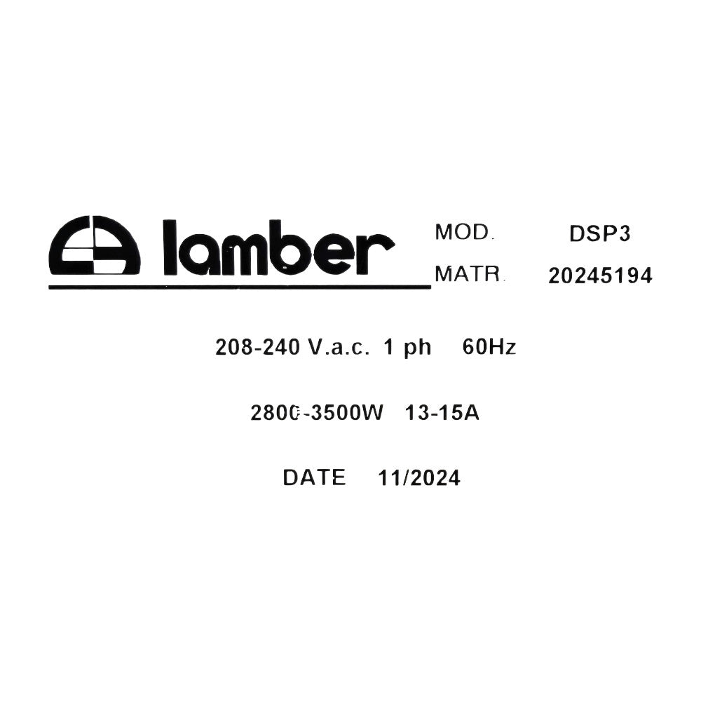 Lamber DSP3 Undercounter Glasswasher - Never Used