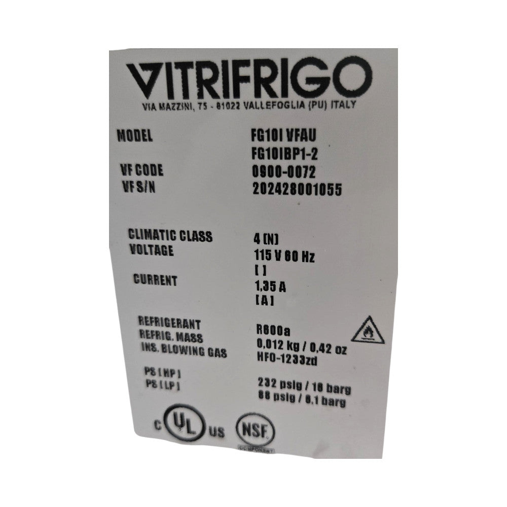 Vitrifrigo FG101VFAU Commercial Milk Cooler
