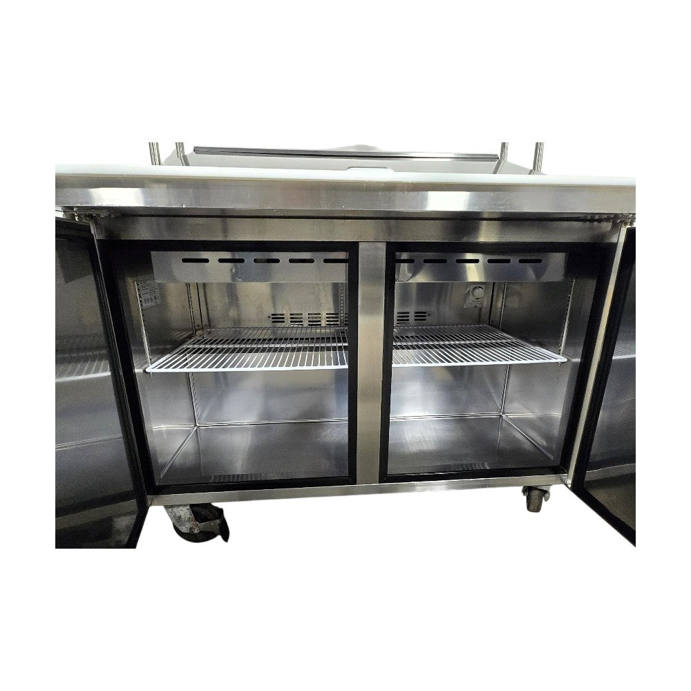 Blue Air BAMT48 Mega Top Prep Table - 2 Door with Overshelf