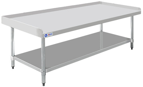 Omcan 30″ x 72″ Stainless Steel Equipment Stand with Galvanized Undershelf and Legs