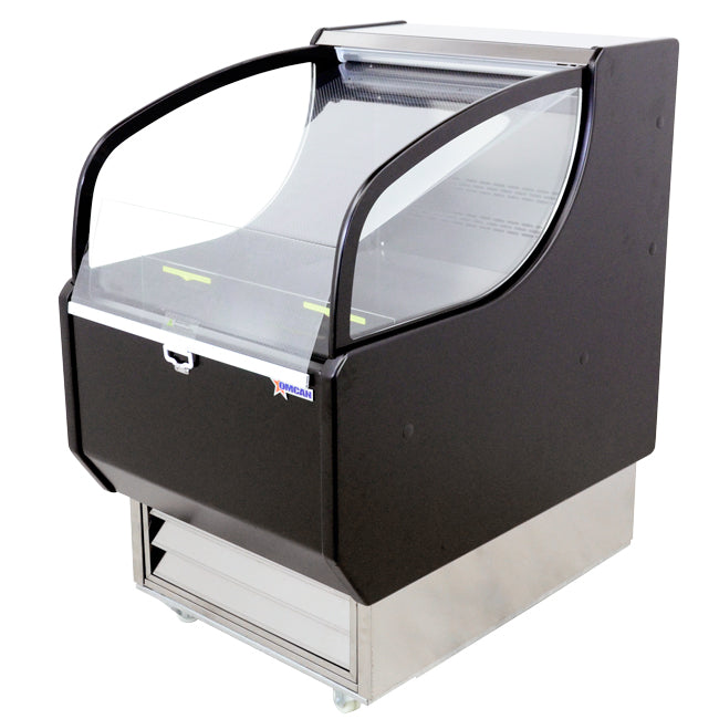 Omcan 26″ Grab-and-Go Open Refrigerated Self-Serve Display Case with 6.6 cu.ft Capacity