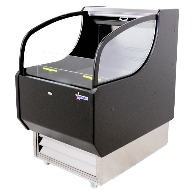 Omcan 26″ Grab-and-Go Open Refrigerated Self-Serve Display Case with 6.6 cu.ft Capacity