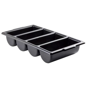 American Chef CU-4B Cutlery Bin – 4 Compartment, Polypropylene
