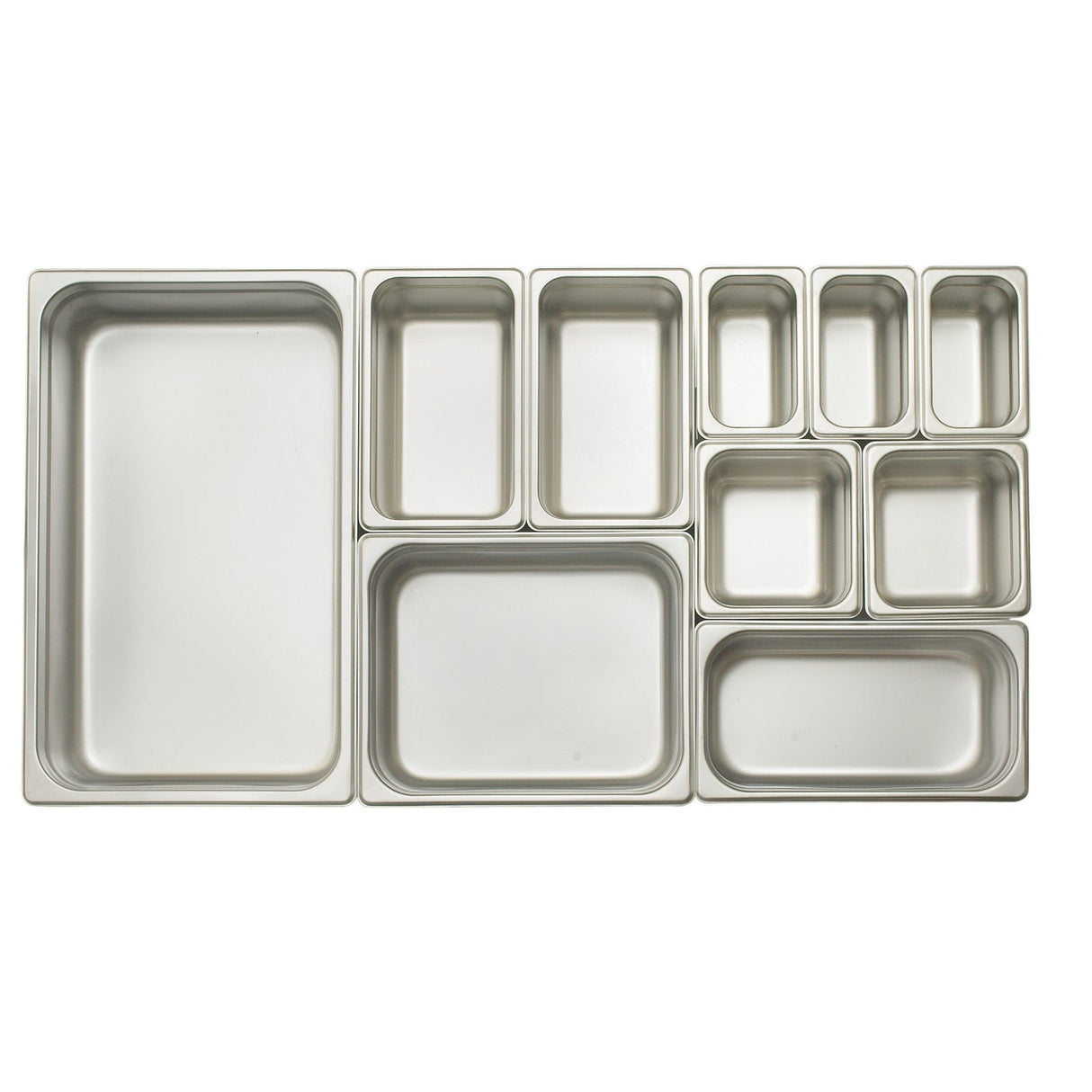 Winco SPJM-602 - Anti-Jam Steam Pan, 24 Gauge Stainless Steel - 1/6, 2-1/2"