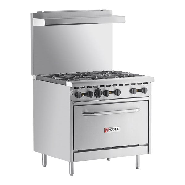 Wolf WX Series WX-36BP 36" 6 Open Burners With Standard Oven Propane Range