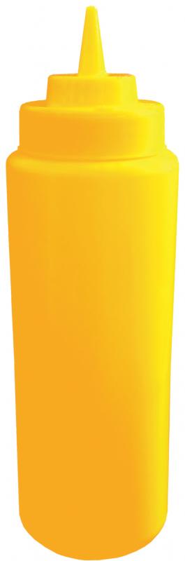 Omcan 32 oz Yellow-Mustard Condiment Squeeze Bottle – BPA Free