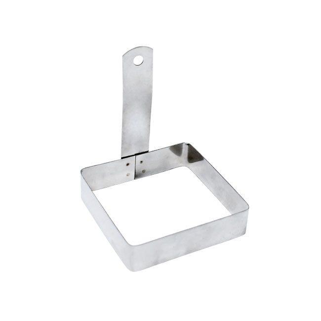 Omcan 4-inch Stainless Steel Square Egg Ring