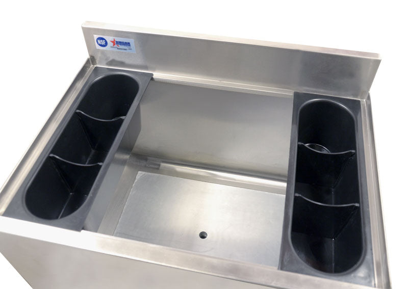 Omcan 24″ Stainless Steel Insulated Ice Bin with 7 Circuit Post-Mix Cold Plate