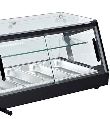 Omcan 45″ Refrigerated Sushi Showcase with Flat Glass and 1.55cu.ft. / 44L Capacity – 110V, 180W