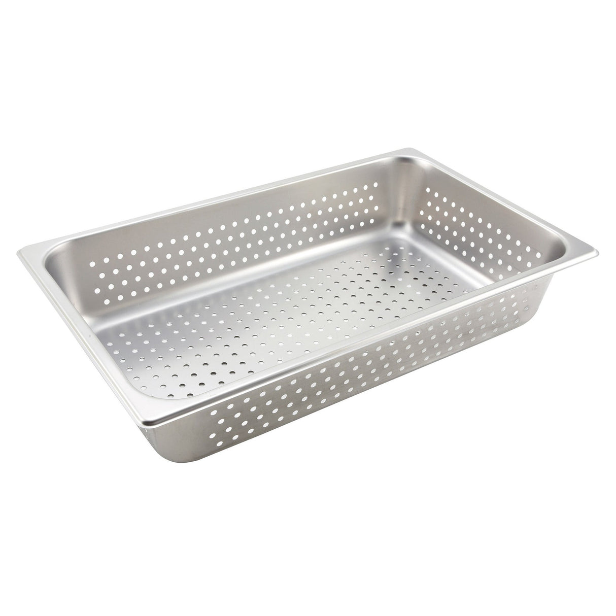 Winco SPFP4 - Perforated Steam Pan, 25 Gauge Stainless Steel - Full, 4"