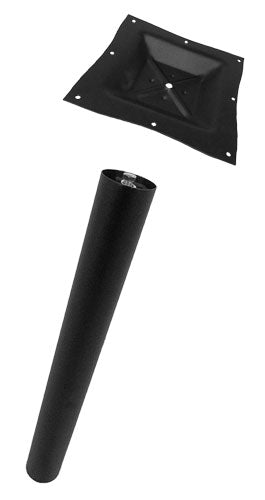 Omcan 3″ Diameter Black Column with Square Top Spider for Standard Height Table