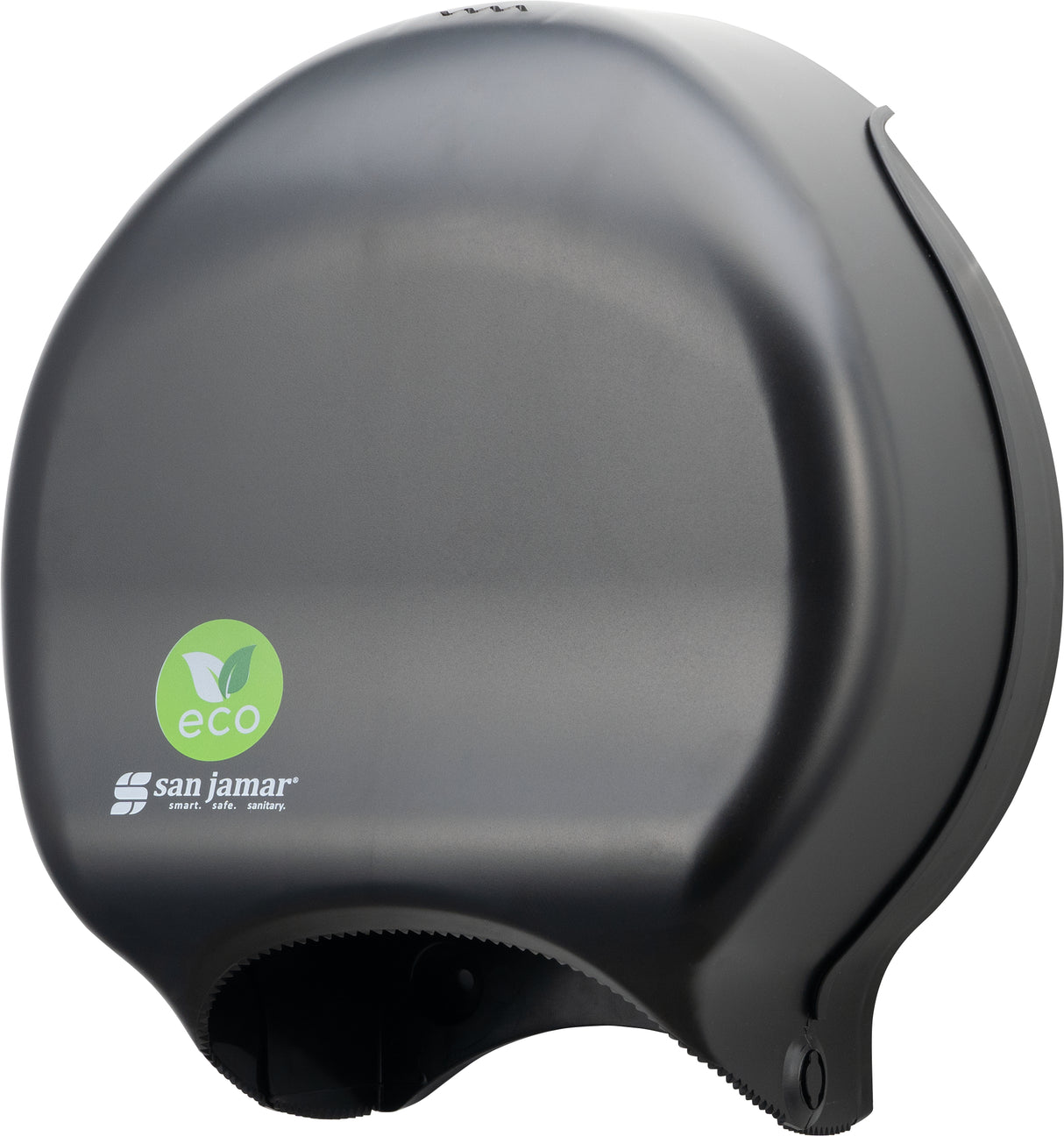 San Jamar ecoLogic JBT Single 9 in Jumbo Bath Tissue Dispenser - Black
