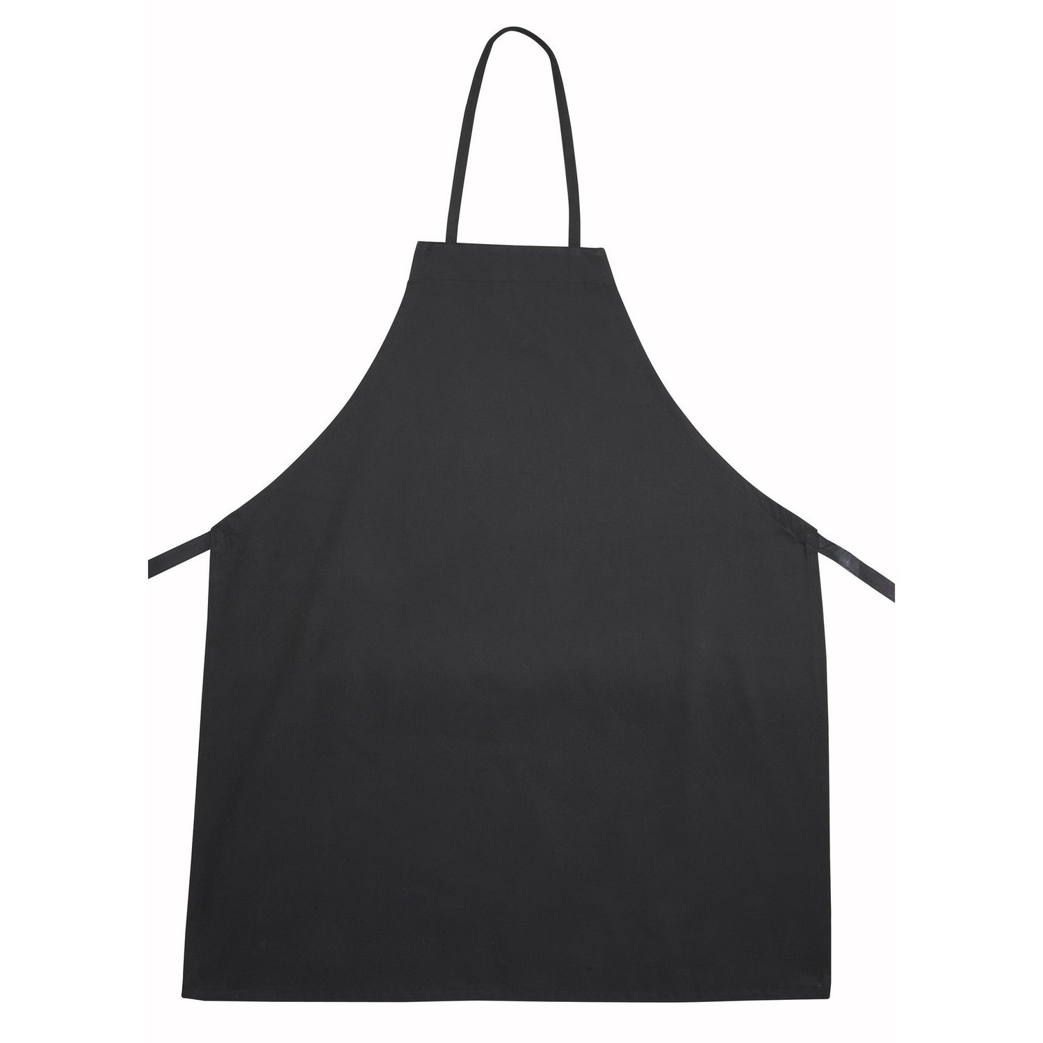 Winco BA-3226BK - Full-Length Bib Apron - Black