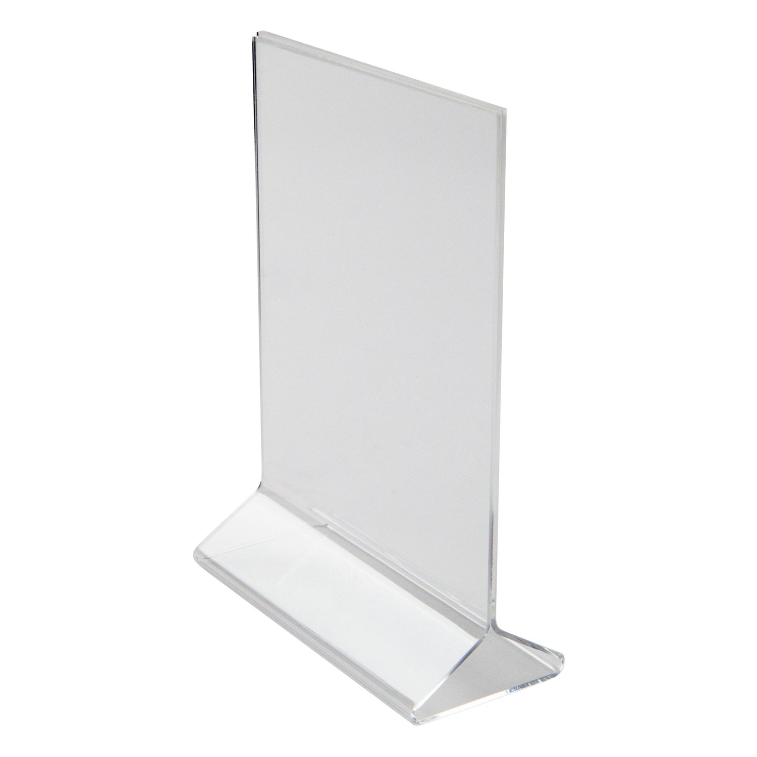 Winco ATCH-57 - Double-Sided Clear Acrylic Menu Stand - 5" x 7"