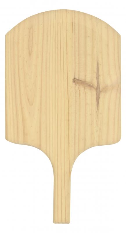 Omcan 12" x 14" Wooden Pizza Peel with 22" Over-all Length 80600