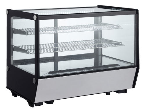 Omcan 35″ Square Glass Countertop Refrigerated Showcase 160 Liter (5.65 cu.ft.)
