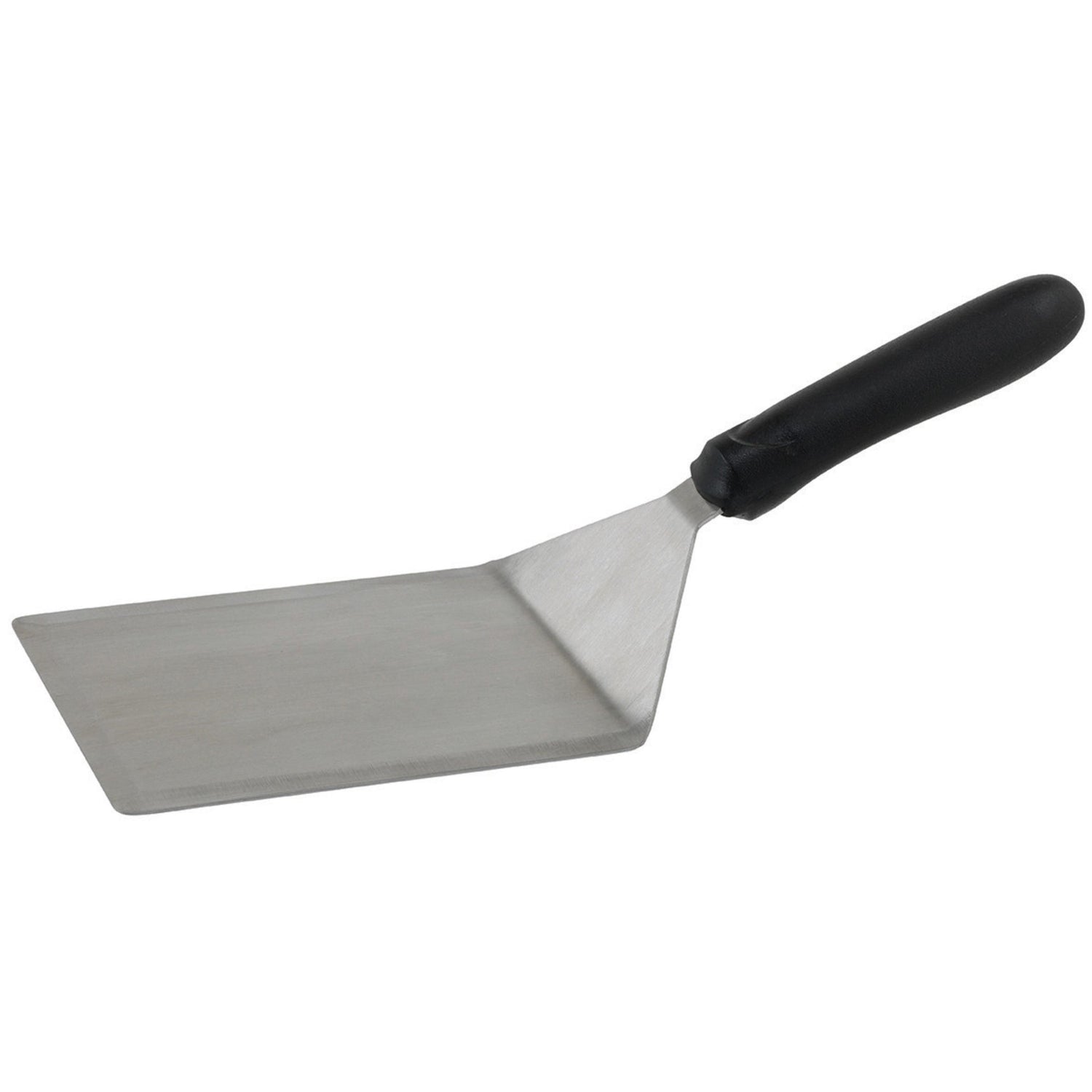 Winco TKP-63 - Extra Heavy Turner with Cutting Edge, Black Polypropylene Handle, 5" x 6" Blade