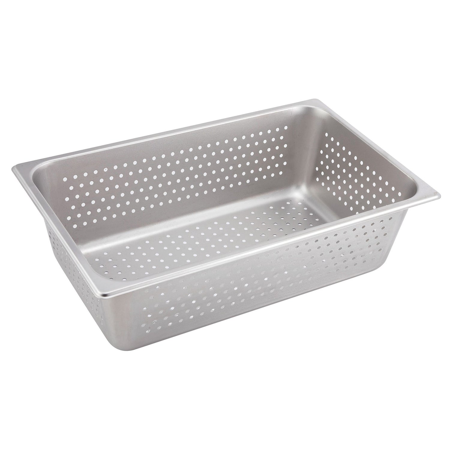 Winco SPFP6 - Perforated Steam Pan, 25 Gauge Stainless Steel - Full, 6"