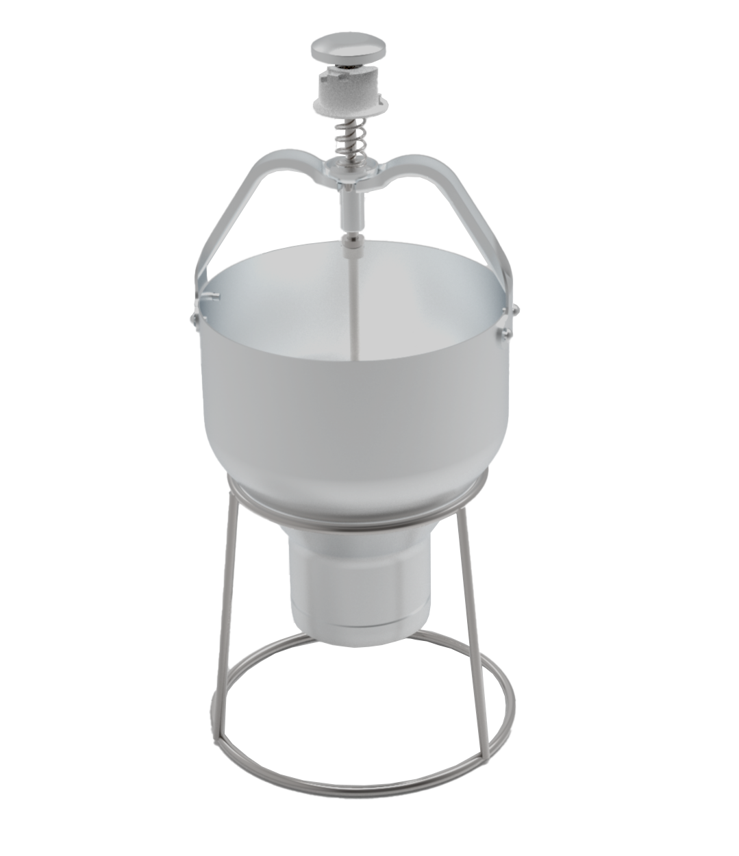 Omcan 88 oz. Aluminum Pancake / Waffle Batter Dispenser With Stand